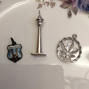 3 Alberta Silver Charms